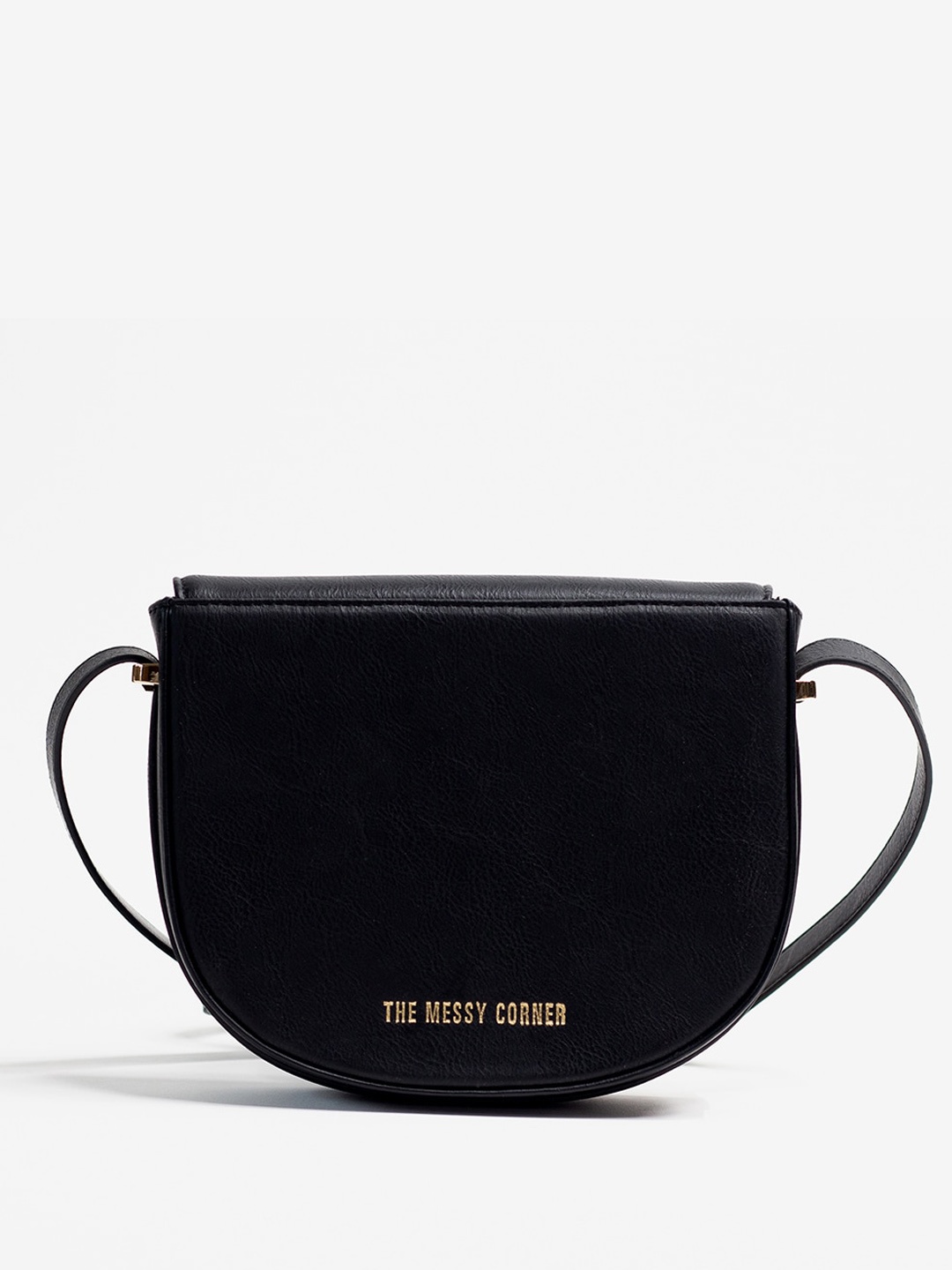 THE MESSY CORNER Structured Sling Bag, Black