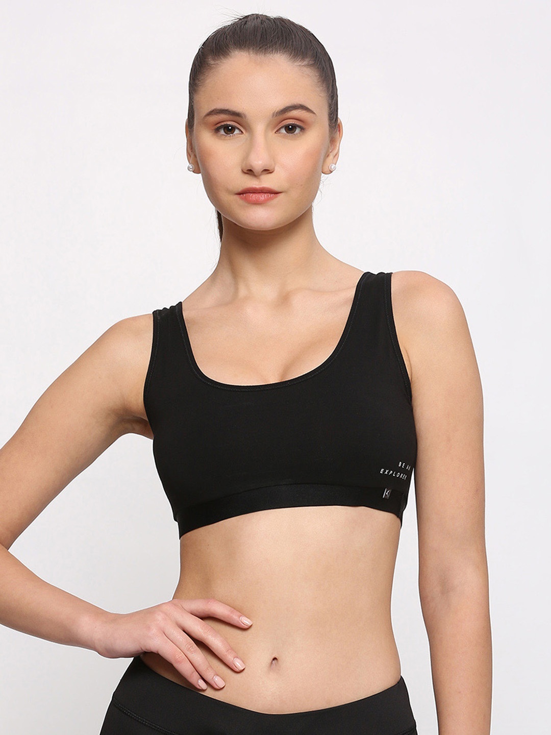 

Lovable Sport Black & White Bra Medium Coverage