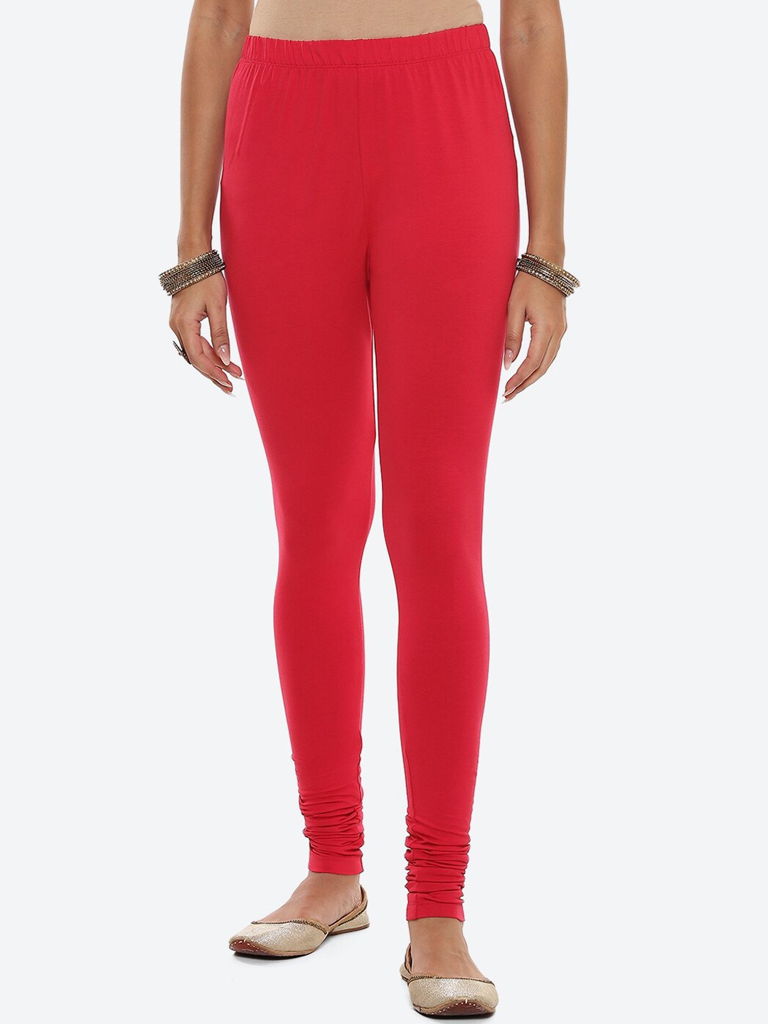

2Bme Ankle Length Cotton Leggings, Fuchsia