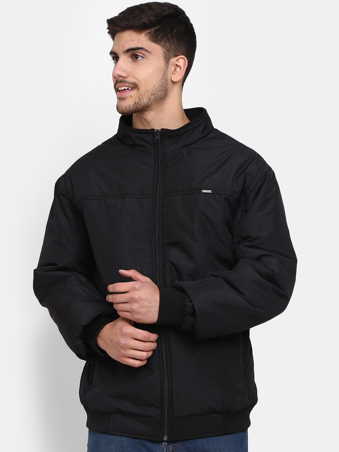 

V-Mart Lightweight Bomber Jacket, Black
