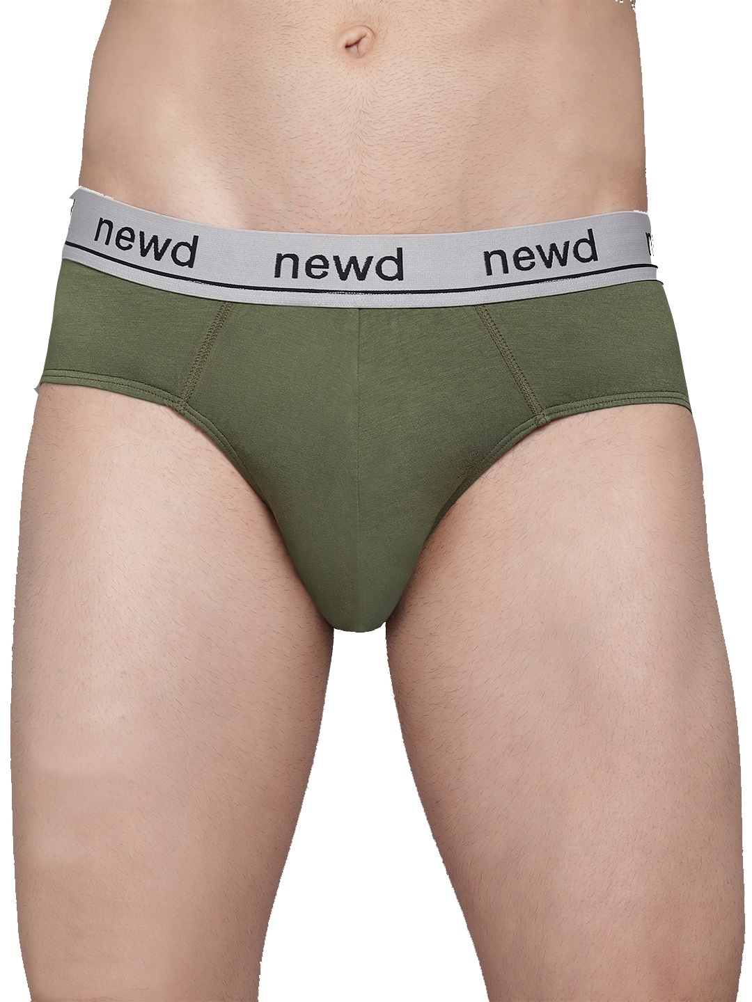 

NEWD Logo Band Mid-Rise Briefs NBS1-OLIVE-S