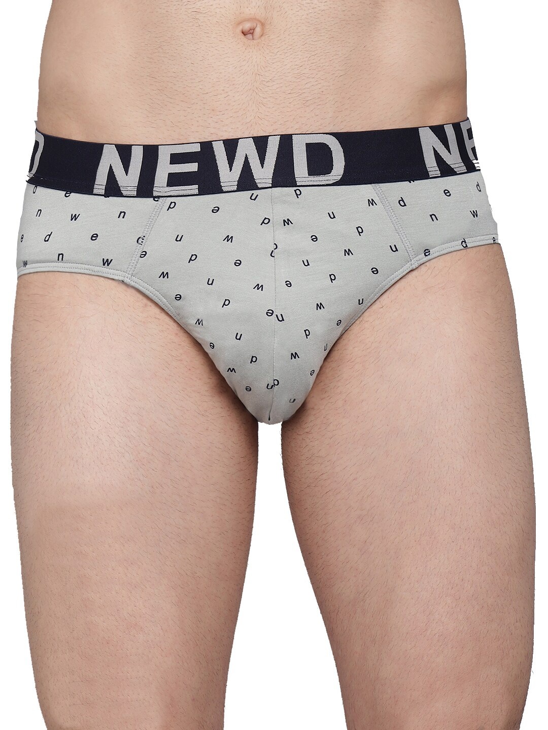 

NEWD Logo Band Printed Briefs NBP8-N.GREY-S