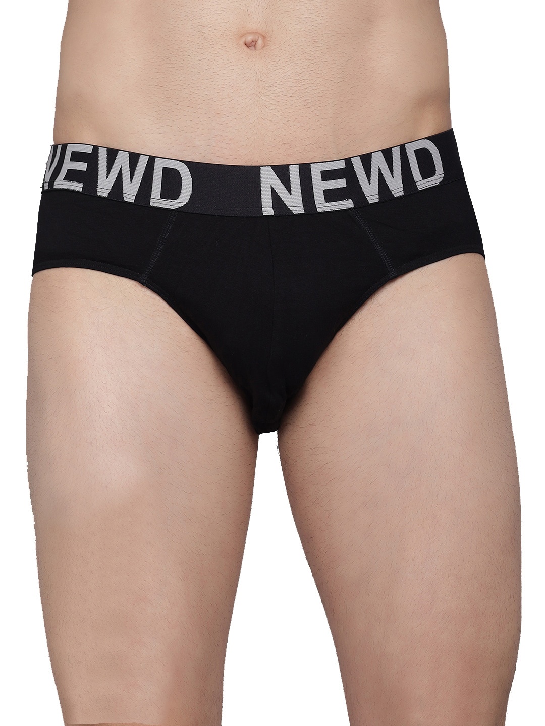 

NEWD Logo Band Printed Mid Rise Briefs NBS3-BLACK-S