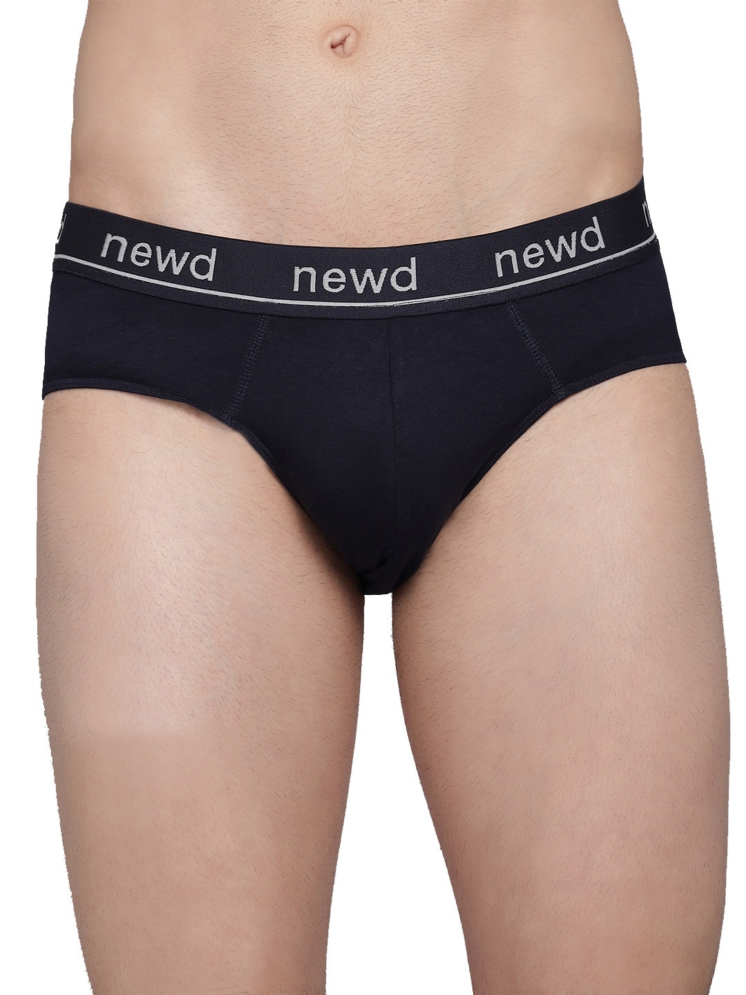 

NEWD Logo Band Printed Mid Rise Briefs NBS2-NAVY-S, Navy blue