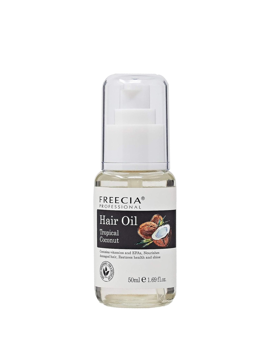 

FREECIA Professional Tropical Coconut Hair Oil Serum - Nourishes Damage Hair - 50ml, White