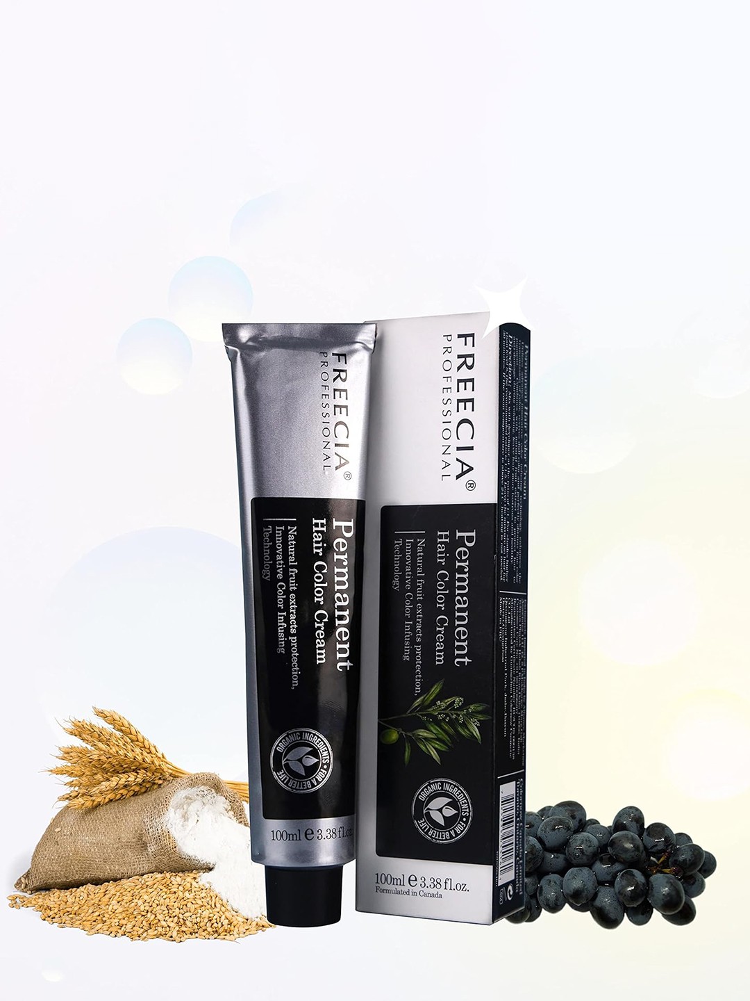 

FREECIA Professional Permanent Hair Color Cream 100ml - Dark Brown 4.0