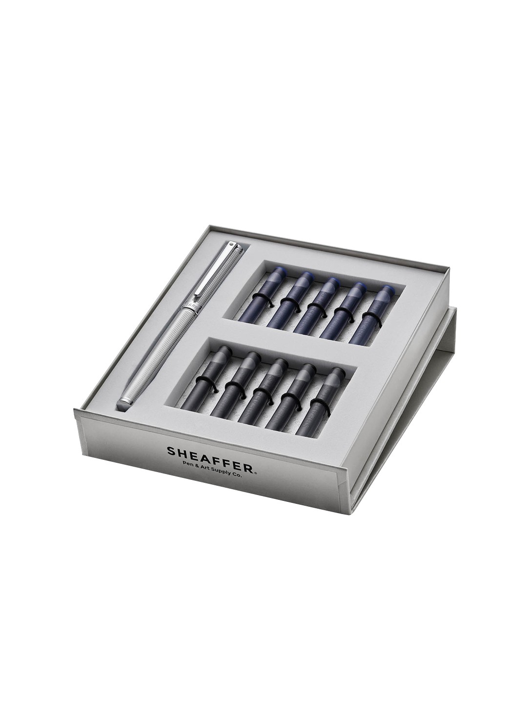 

Sheaffer Fountain Pen With Cartridge, Silver