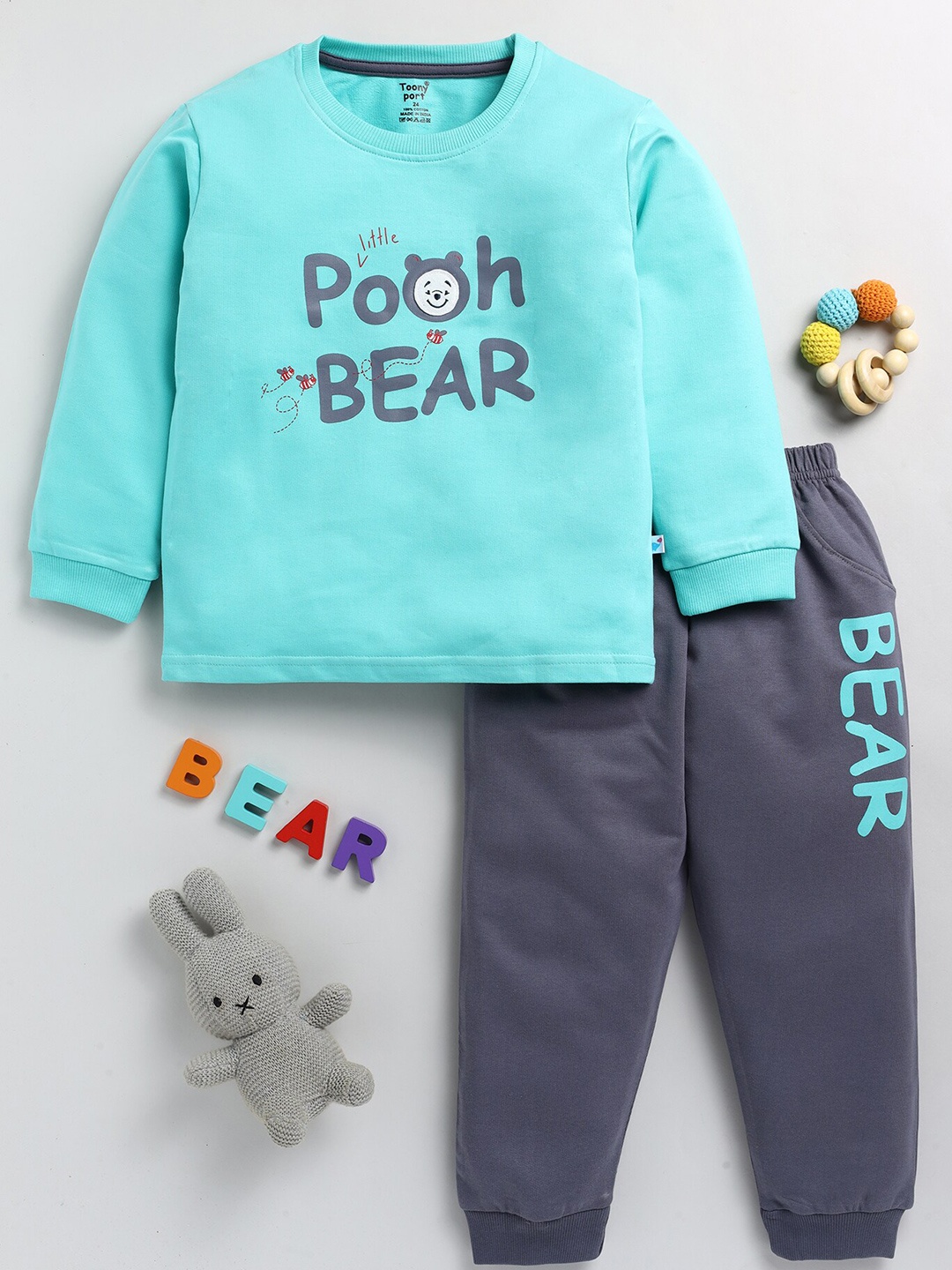 

Toonyport Kids Printed Sweatshirt With Joggers, Blue