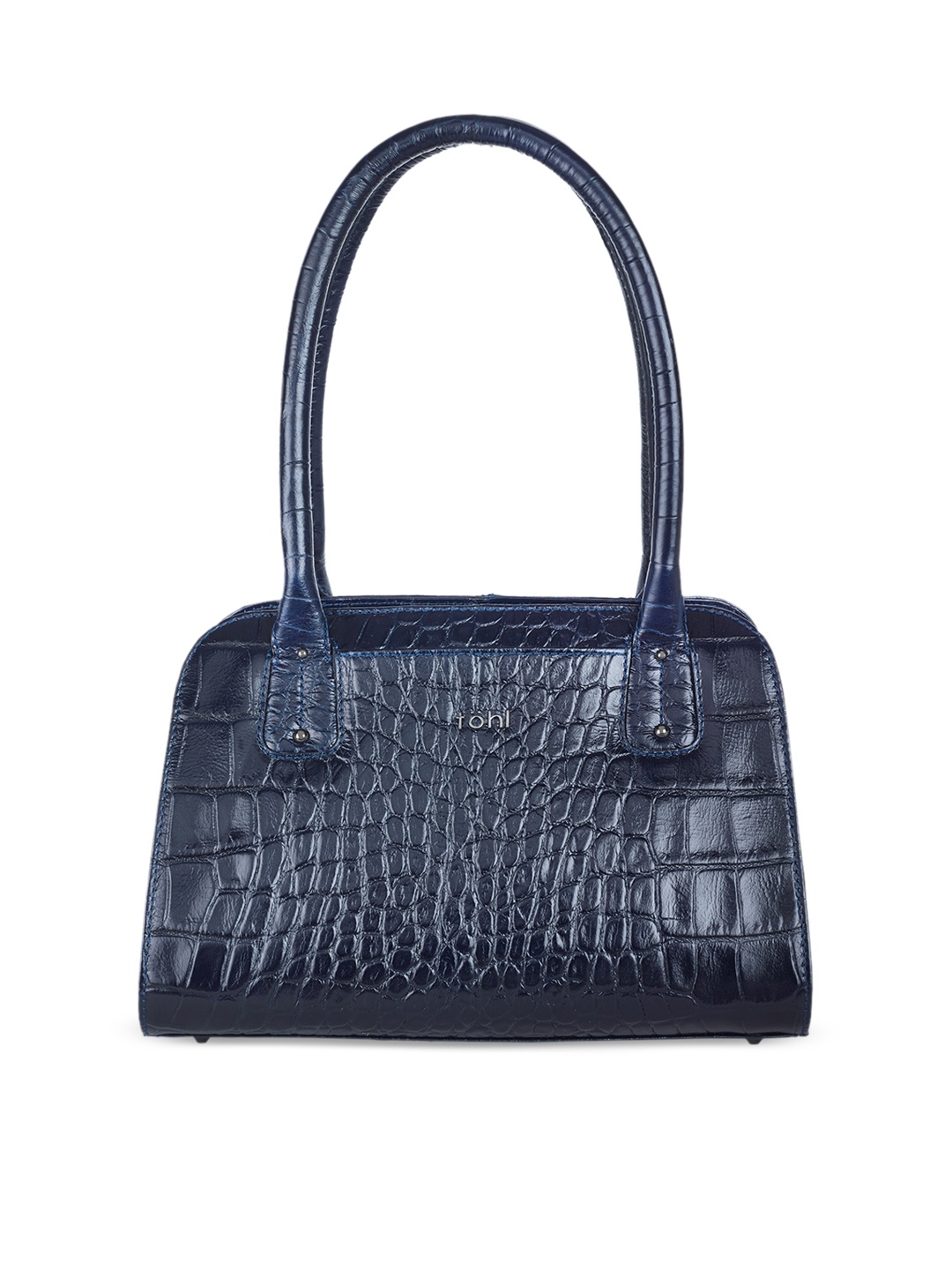 

tohl Blue Textured Leather Shoulder Bag