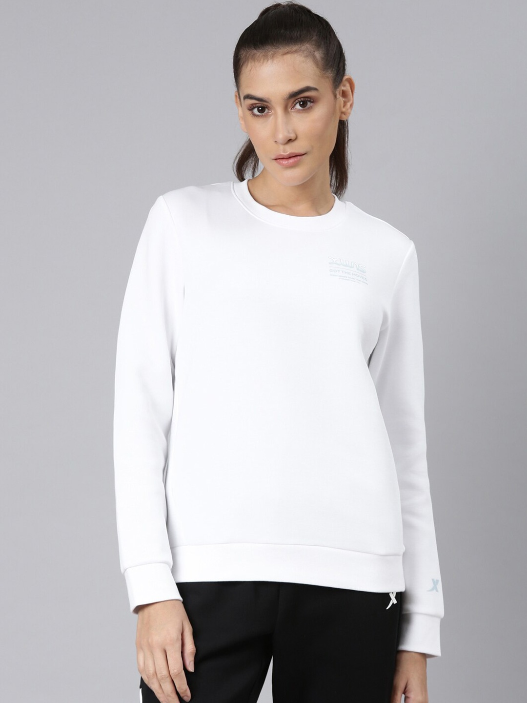 

Xtep Round Neck Dry Fit Cotton Sweatshirt, White
