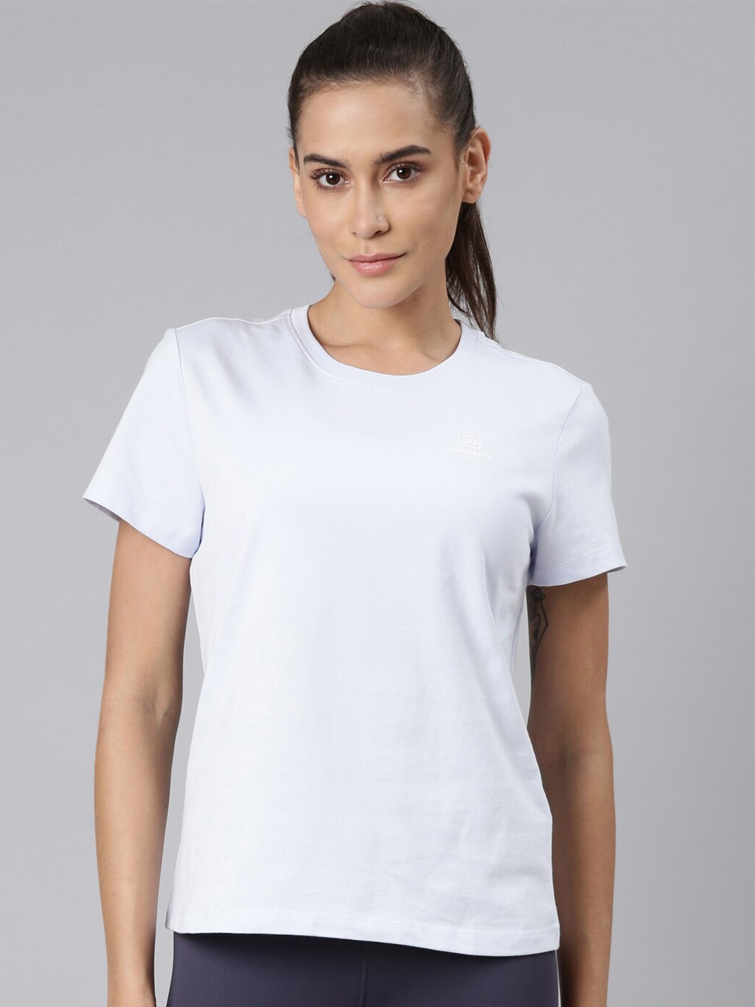 

Xtep X-Dry Soft Slim Fit Cotton T-shirt, Blue