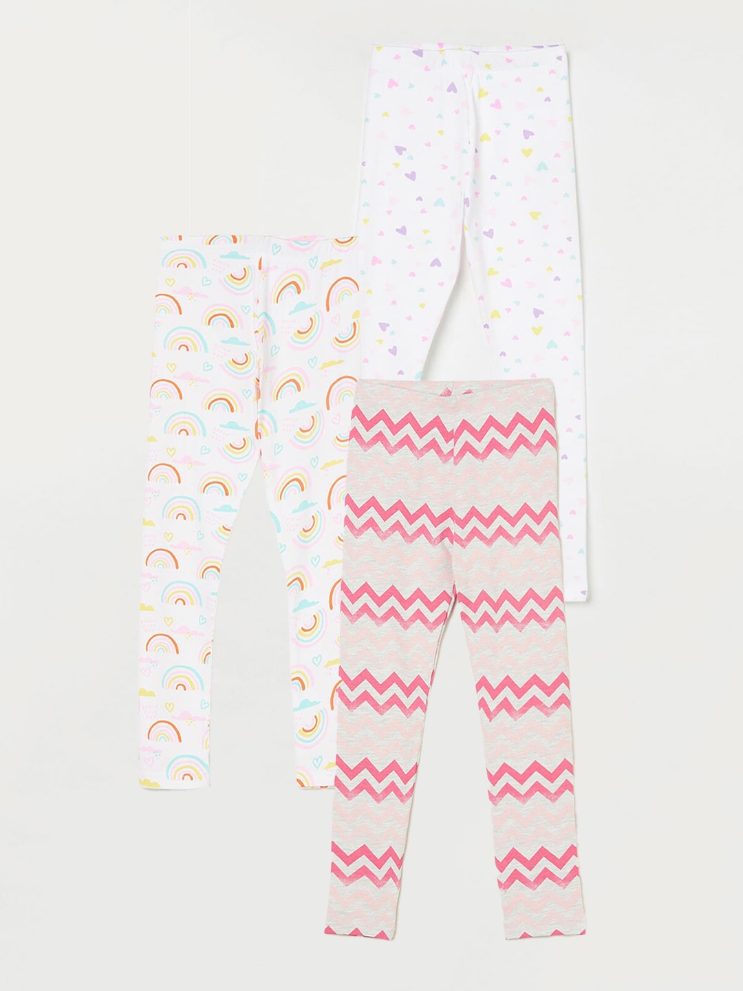 

Fame Forever by Lifestyle Girls Pack Of 3 Ankle Length Leggings, Pink