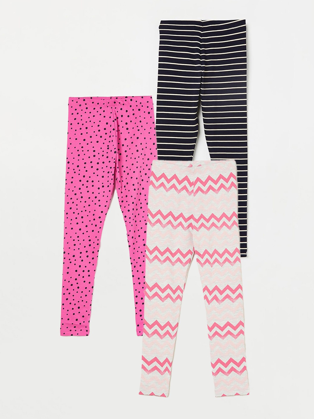 

Fame Forever by Lifestyle Girls Pack Of 3 Ankle Length Leggings, Pink