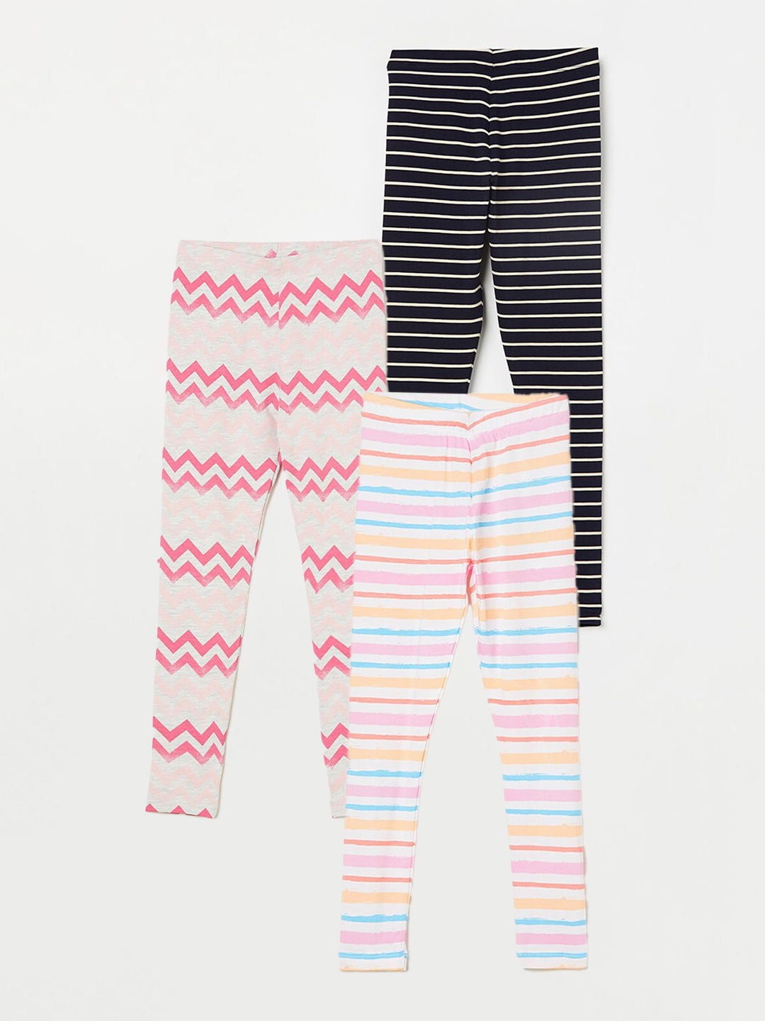 

Fame Forever by Lifestyle Girls Pack Of 3 Ankle Length Leggings, White