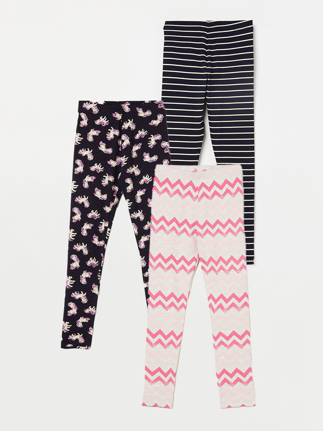 

Fame Forever by Lifestyle Girls Pack Of 3 Ankle Length Leggings, Pink
