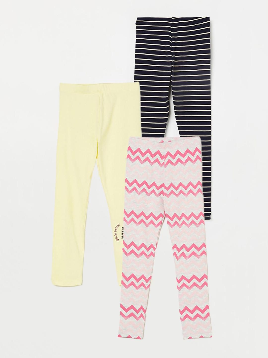 

Fame Forever by Lifestyle Girls Pack Of 3 Ankle Length Leggings, Pink