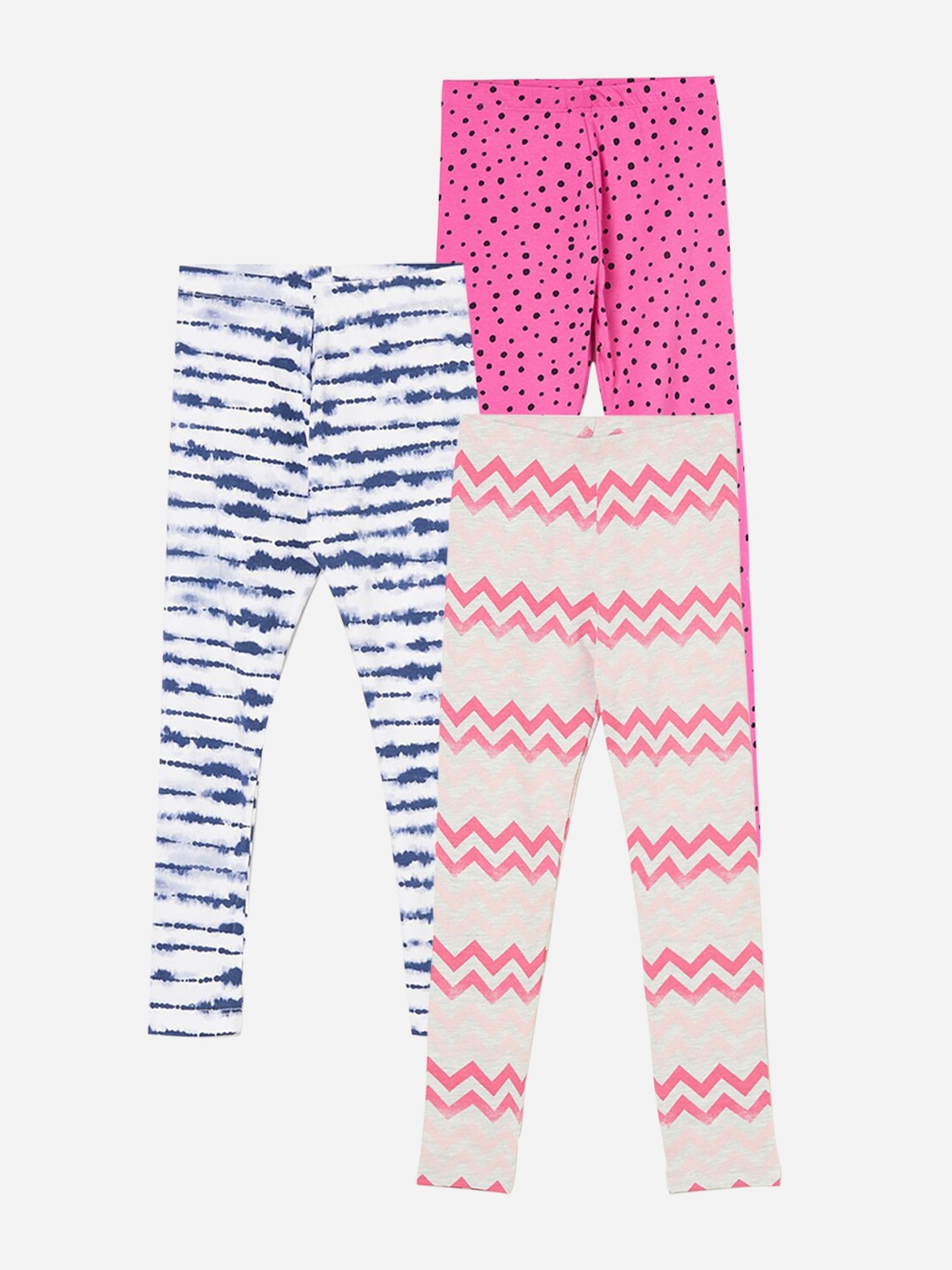 

Fame Forever by Lifestyle Girls Pack Of 3 Ankle Length Leggings, Pink