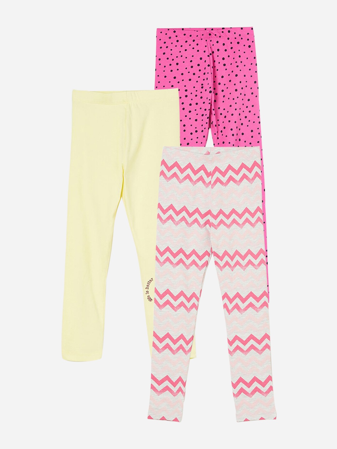 

Fame Forever by Lifestyle Girls Pack Of 3 Ankle Length Leggings, Pink
