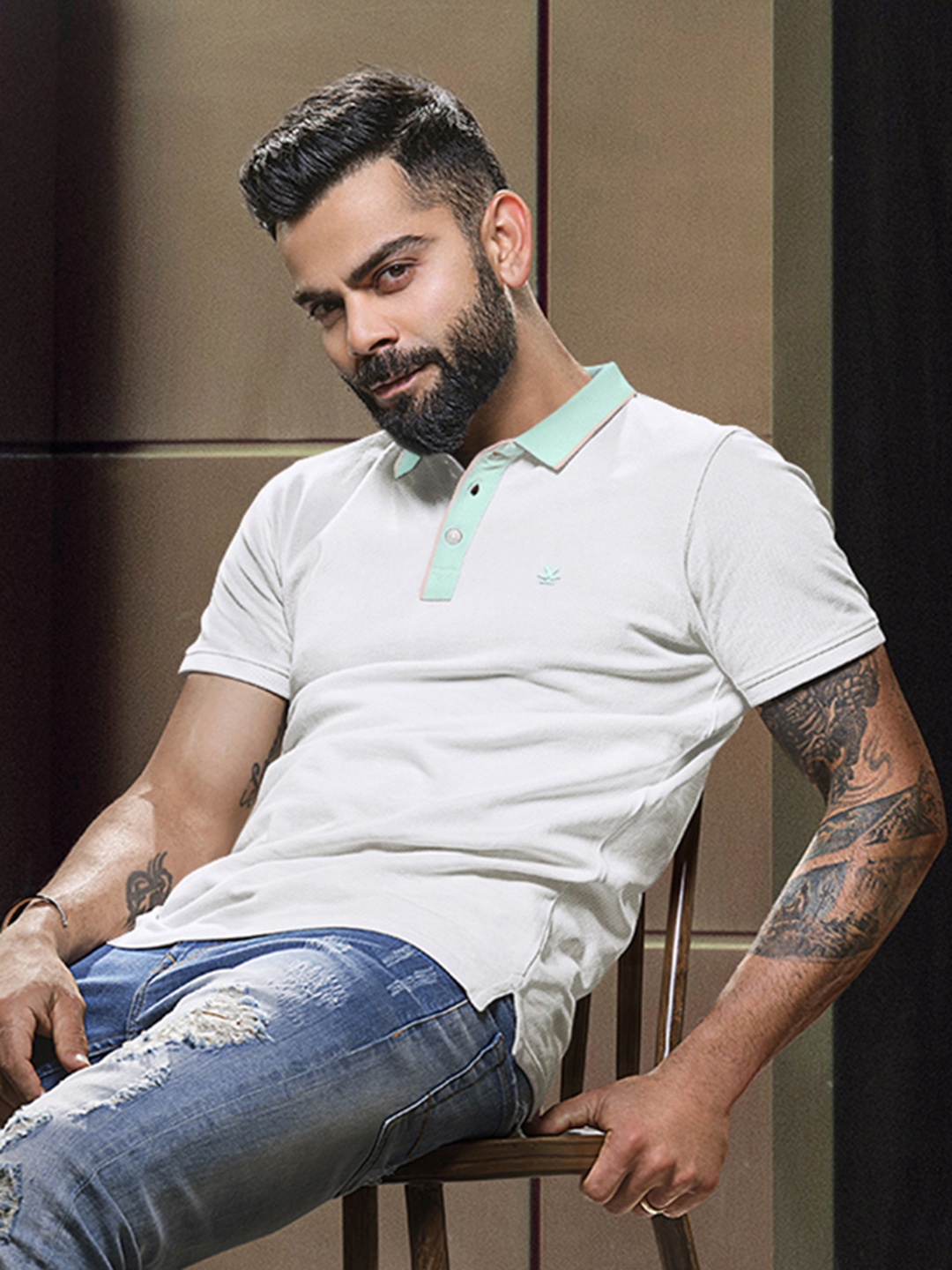 

WROGN Polo Collar T-shirt, White