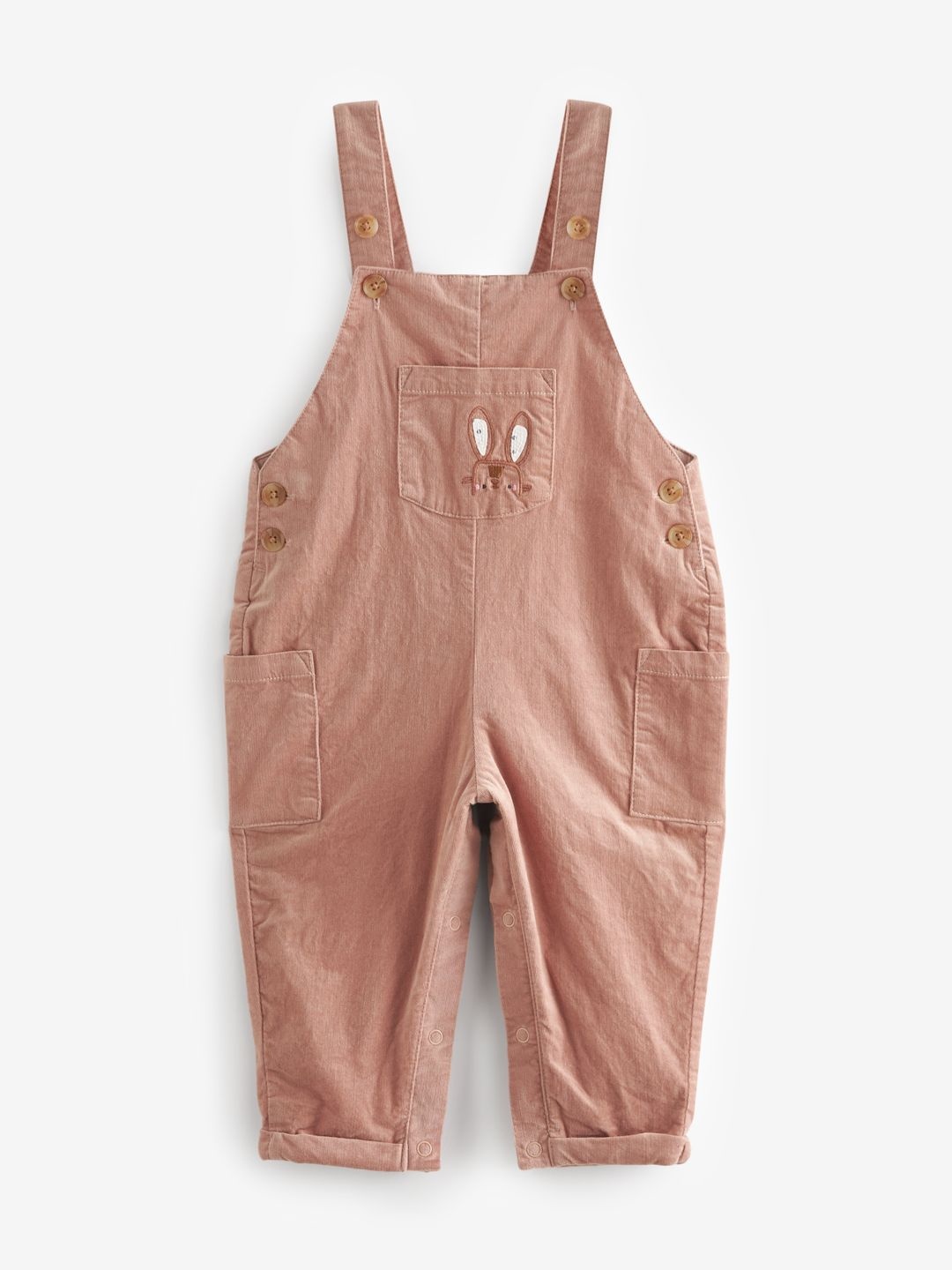 

NEXT Infant Girls Solid Dungaree, Pink