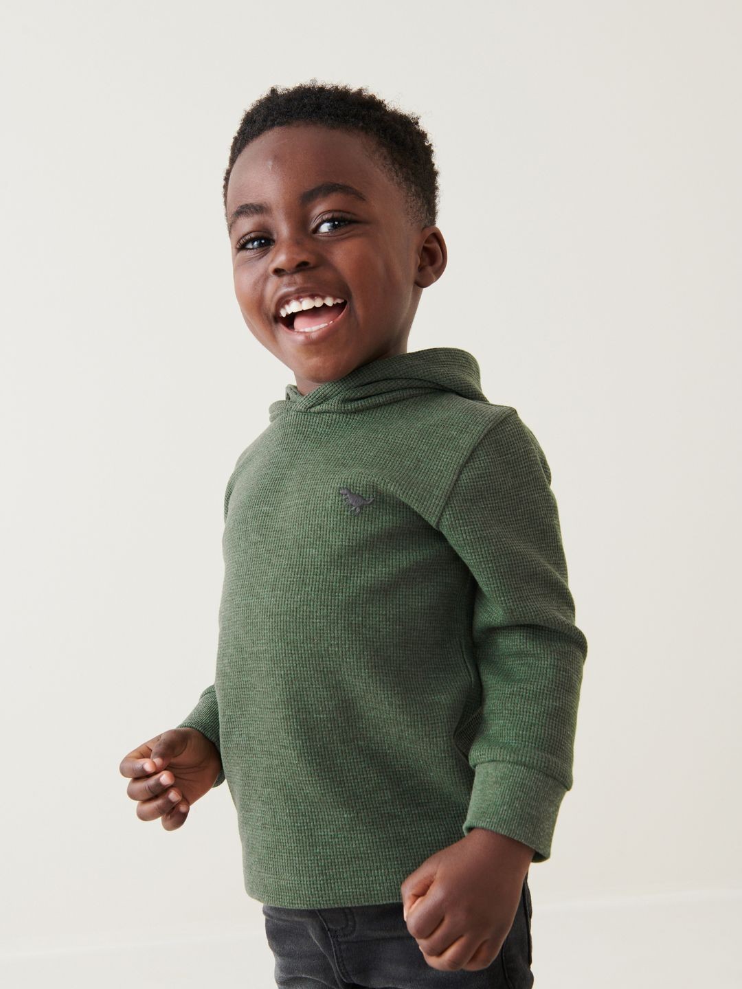 

NEXT Boys Solid Hooded Sweatshirt, Green