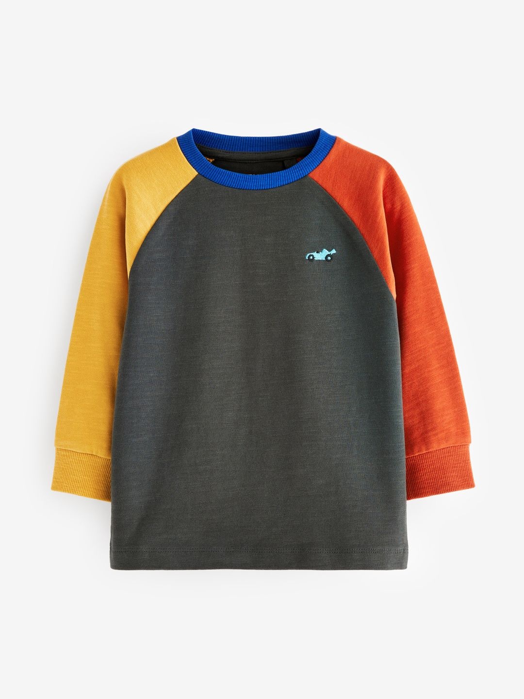 

NEXT Infant Boys Solid Pure Cotton T-shirt, Charcoal