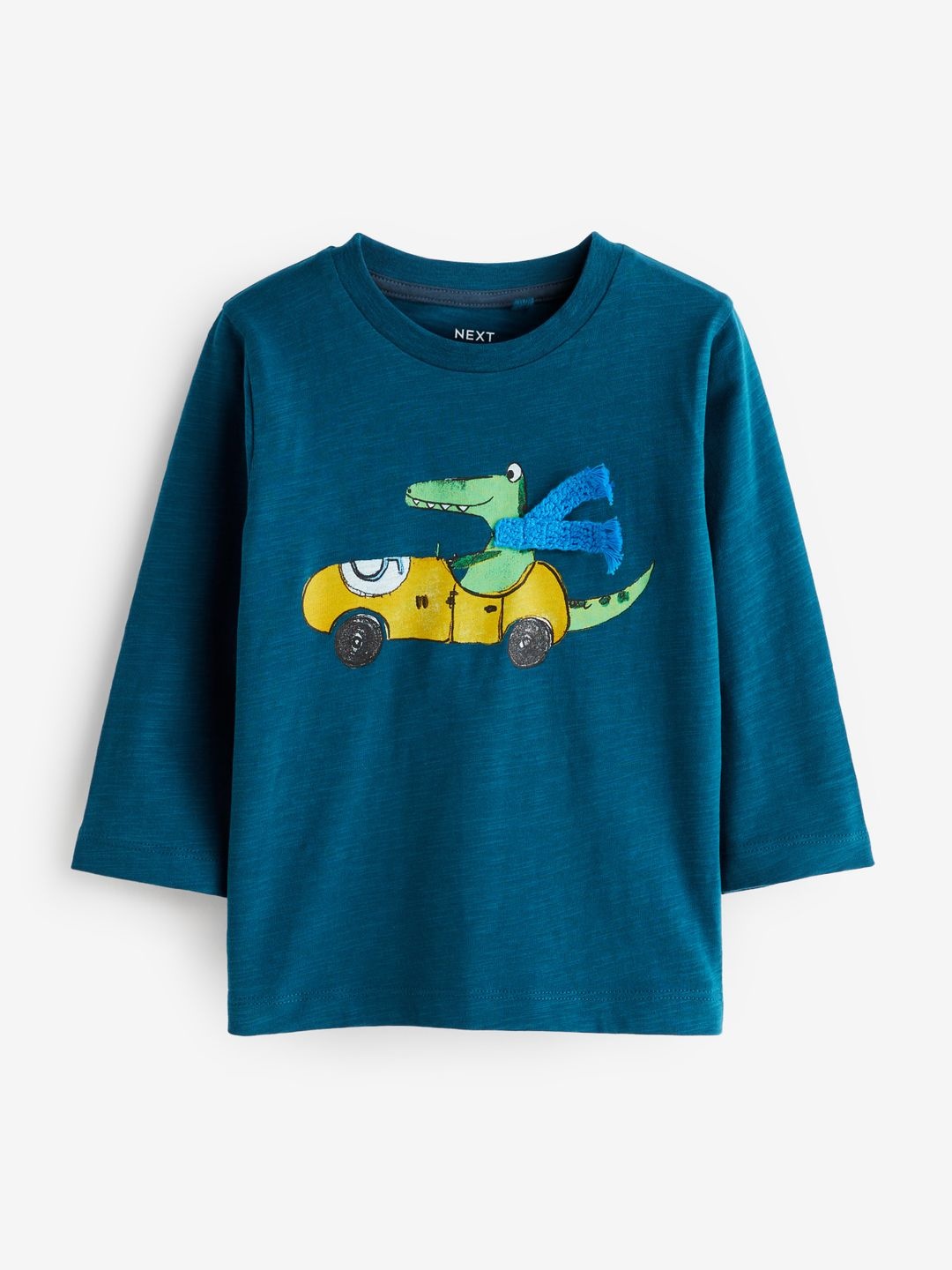 

NEXT Boys Printed Pure Cotton T-shirt, Blue