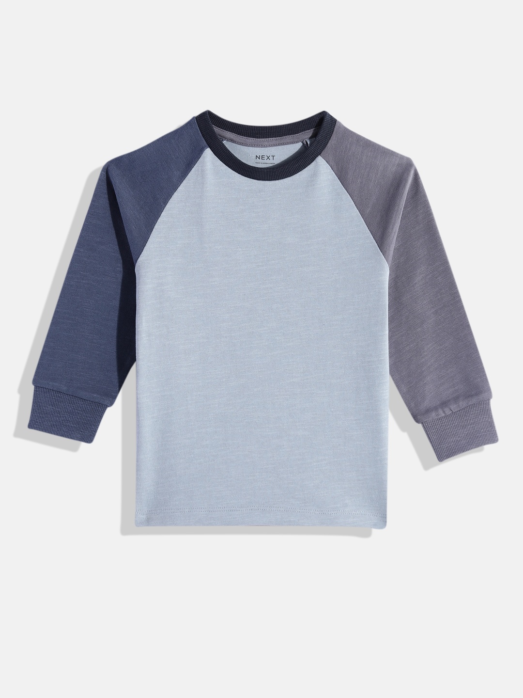 

NEXT Boys Solid Pure Cotton T-shirt, Grey