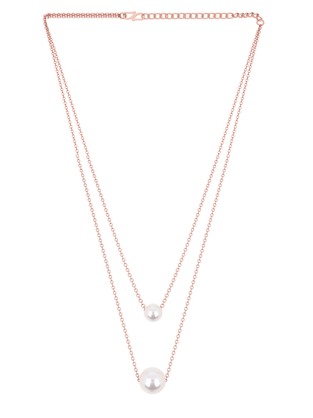 

Kord Store Rose Gold-Plated Layered Pearls Chain