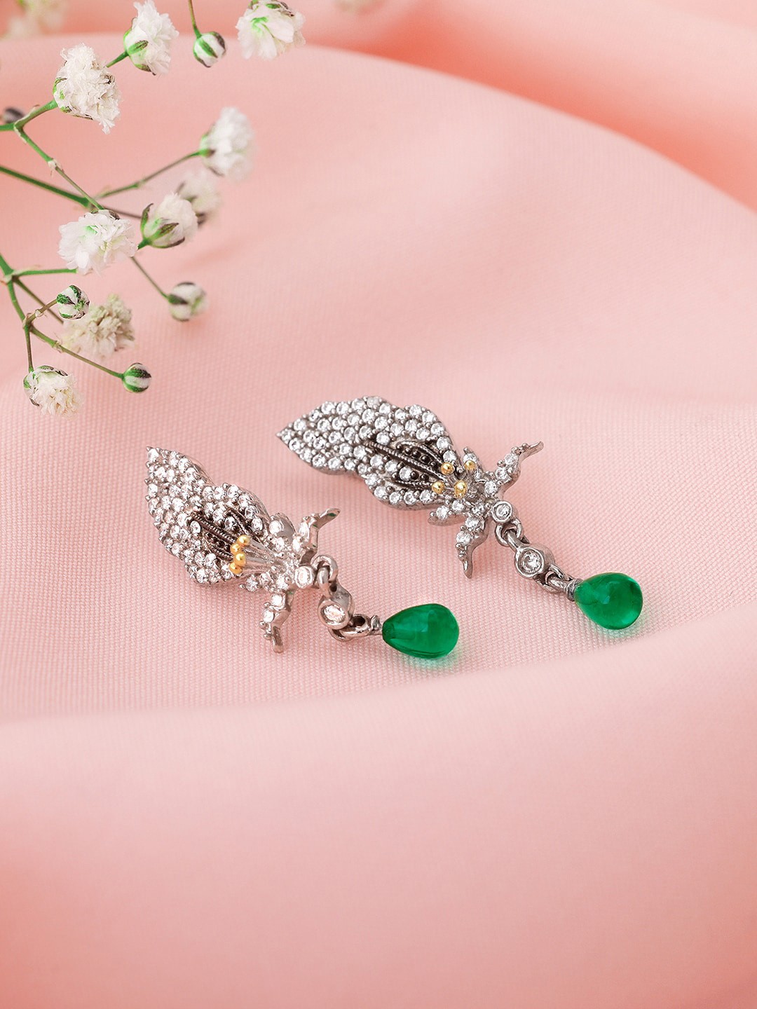 

GIVA Contemporary Drop Earrings, Silver
