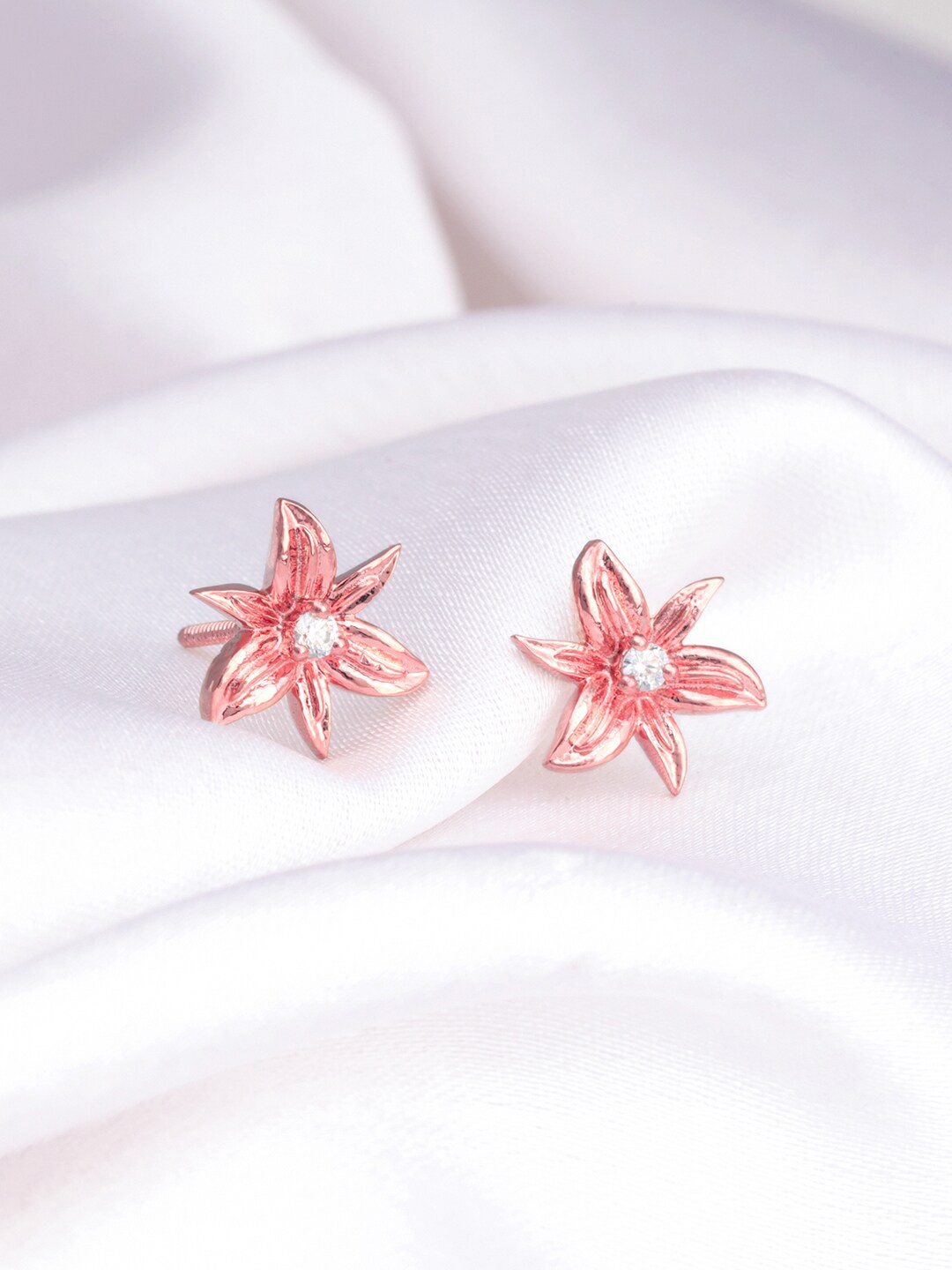 

GIVA Contemporary Studs Earrings, Rose gold