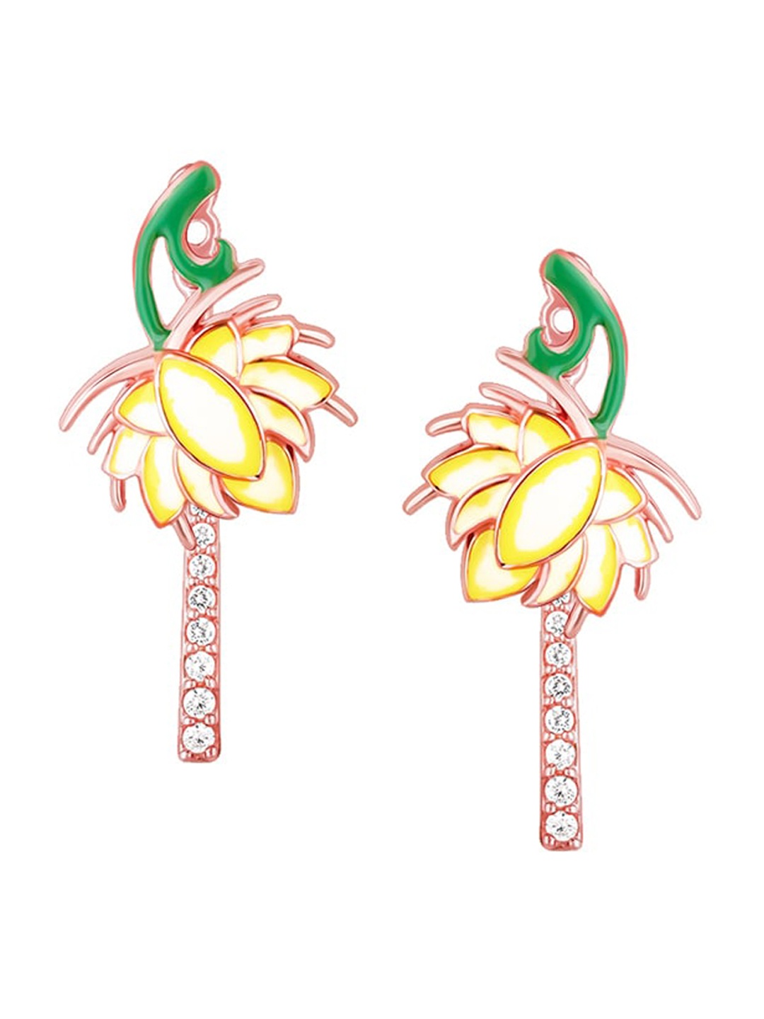 

GIVA Rose Gold-Plated 925 Sterling Silver Contemporary Studs Earrings