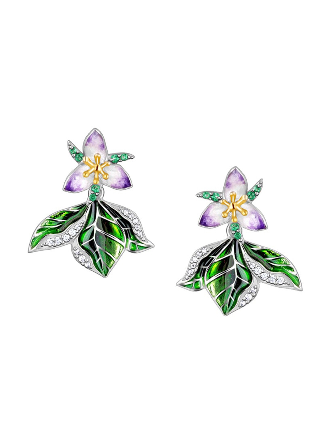 

GIVA Rhodium-Plated 925 Sterling Silver Contemporary Studs Earrings