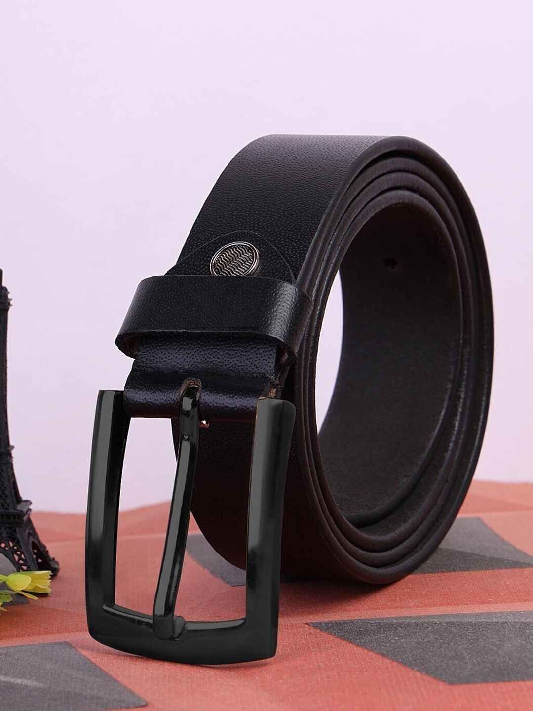 

Provogue Men Slim Formal Leather Belt, Black