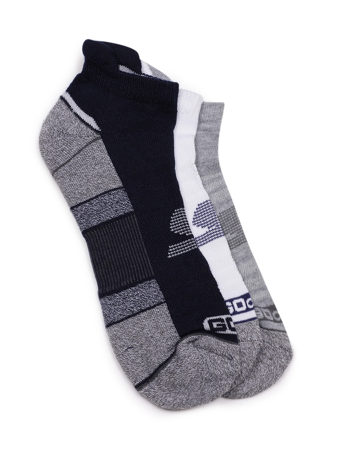 

Skechers Men Set of 3 Patterned Ankle Length Socks, Multi