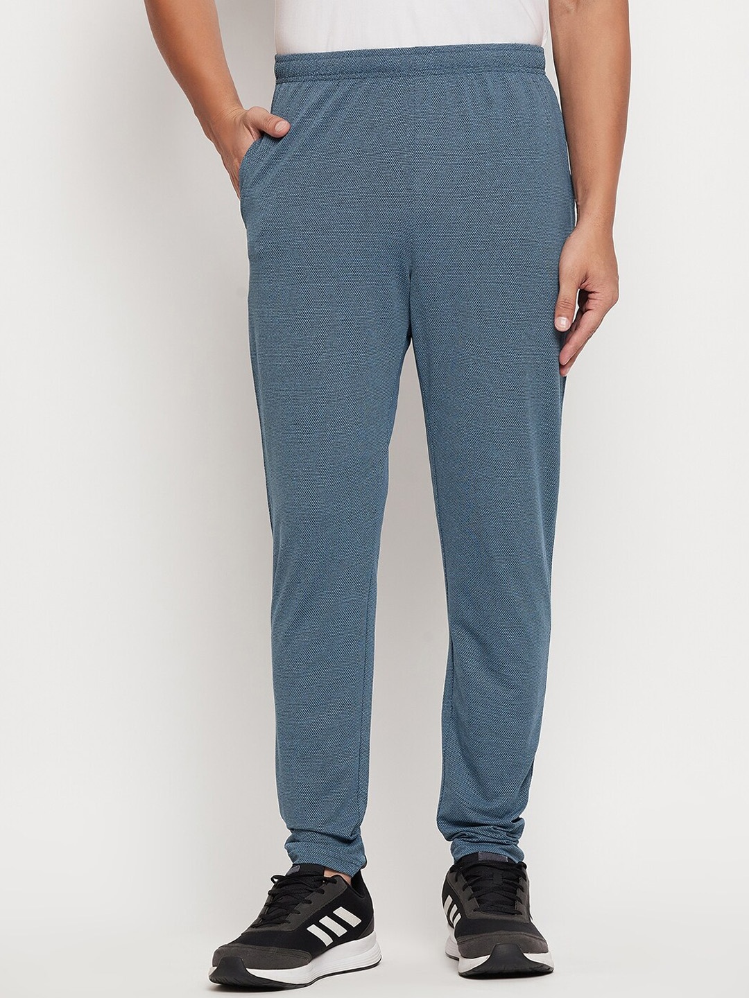 

URKNIT Men Mid Rise Track Pant, Blue