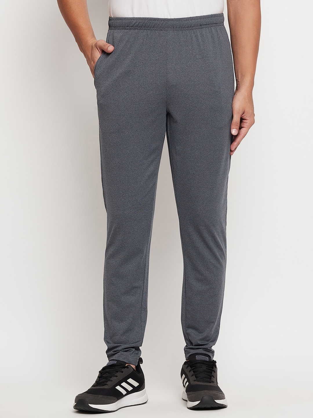 

URKNIT Men Mid Rise Track Pant, Grey