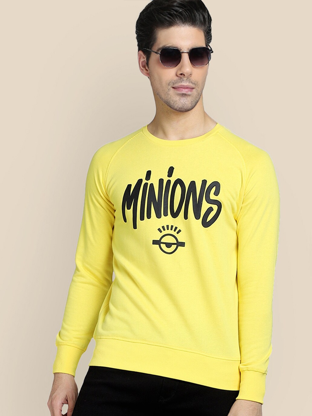 

Free Authority Minions Printed Pullover, Yellow