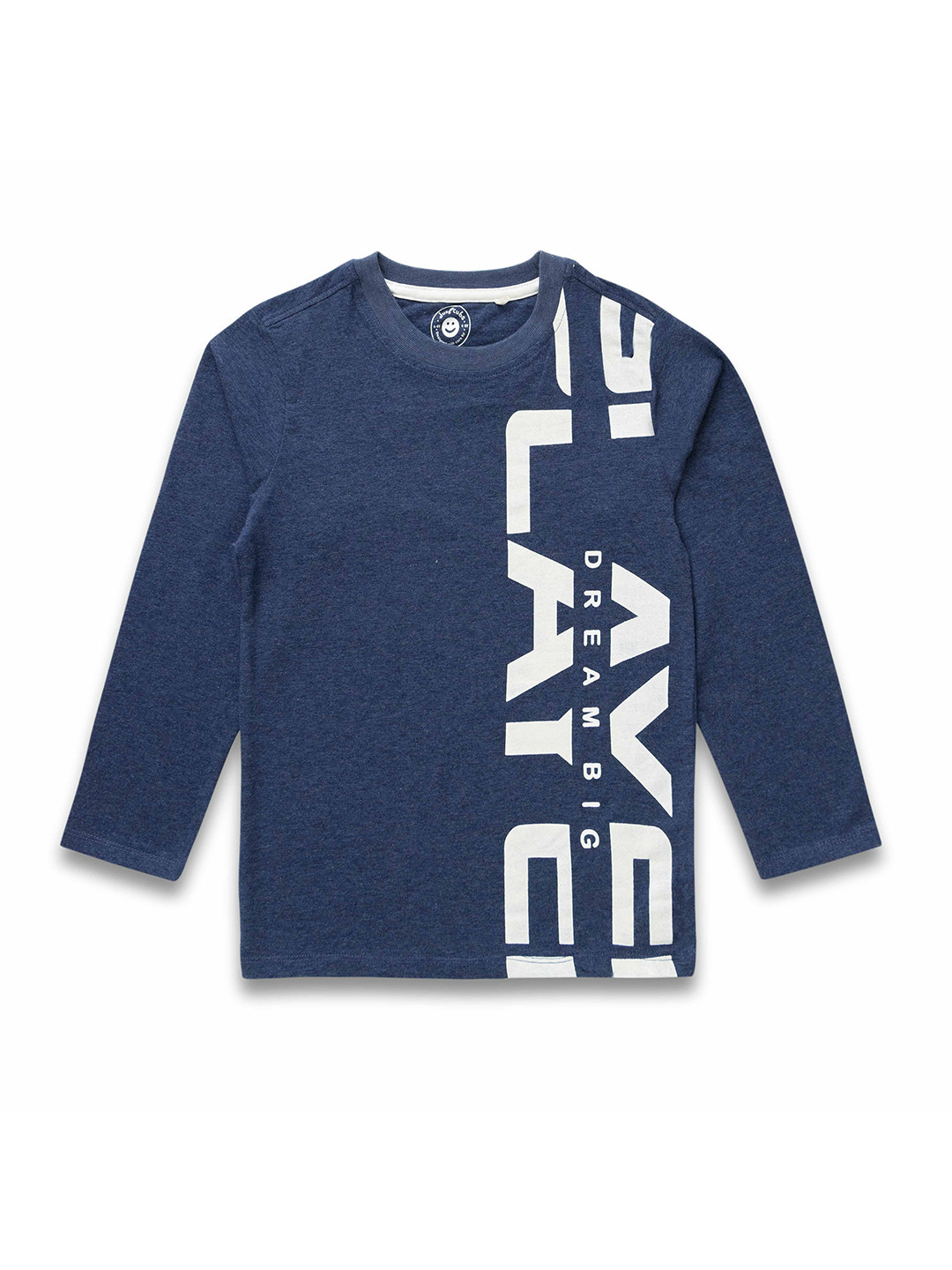 

JusCubs Boys Typography Printed Cotton T-Shirt, Navy blue