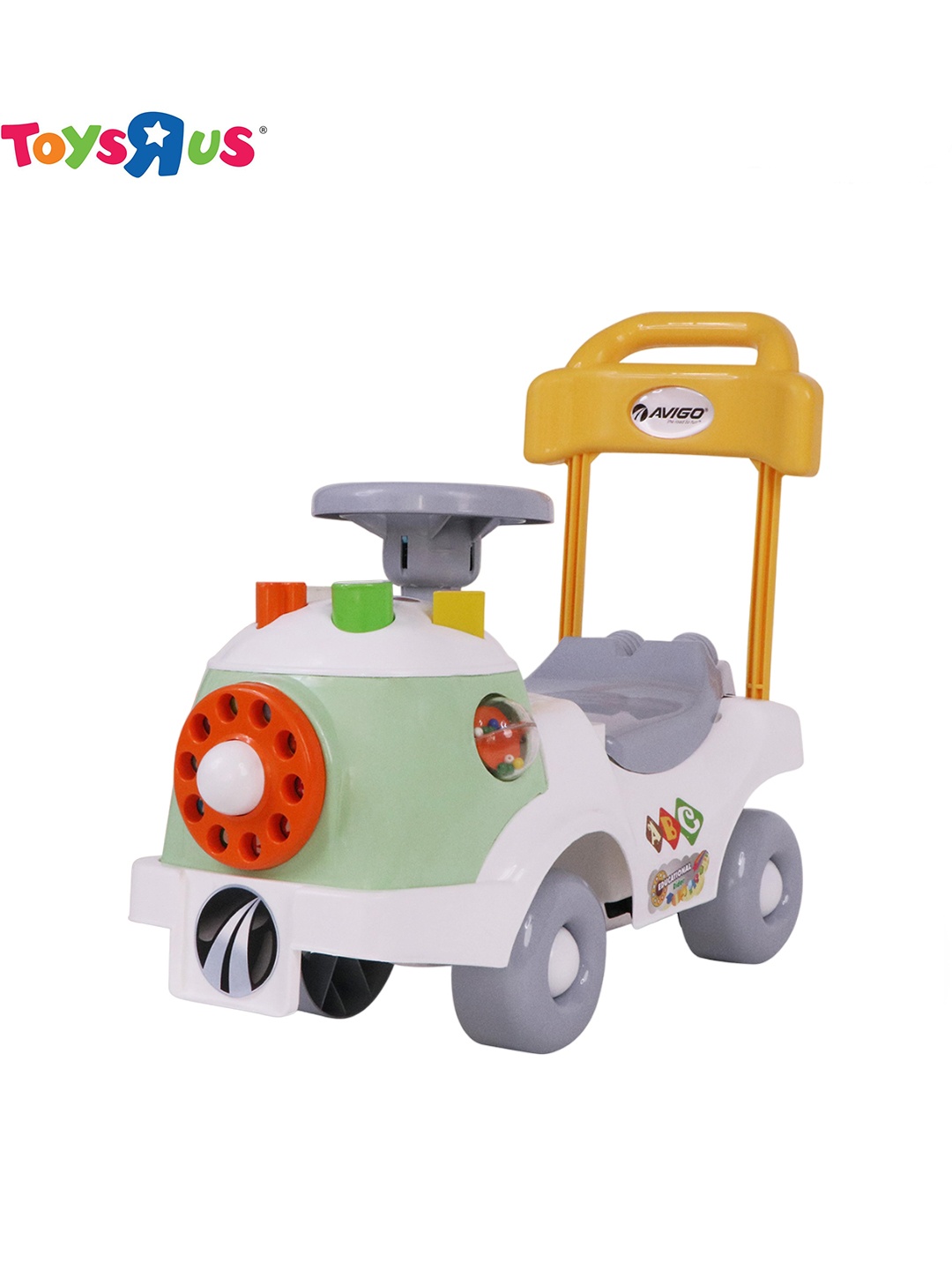 

Avigo Kids Educational Rider Car With Light & Sound, White