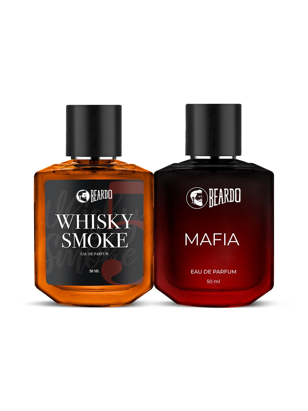 

BEARDO Men Set of Whisky Smoke & Mafia Eau de Parfums - 50ml each, Brown