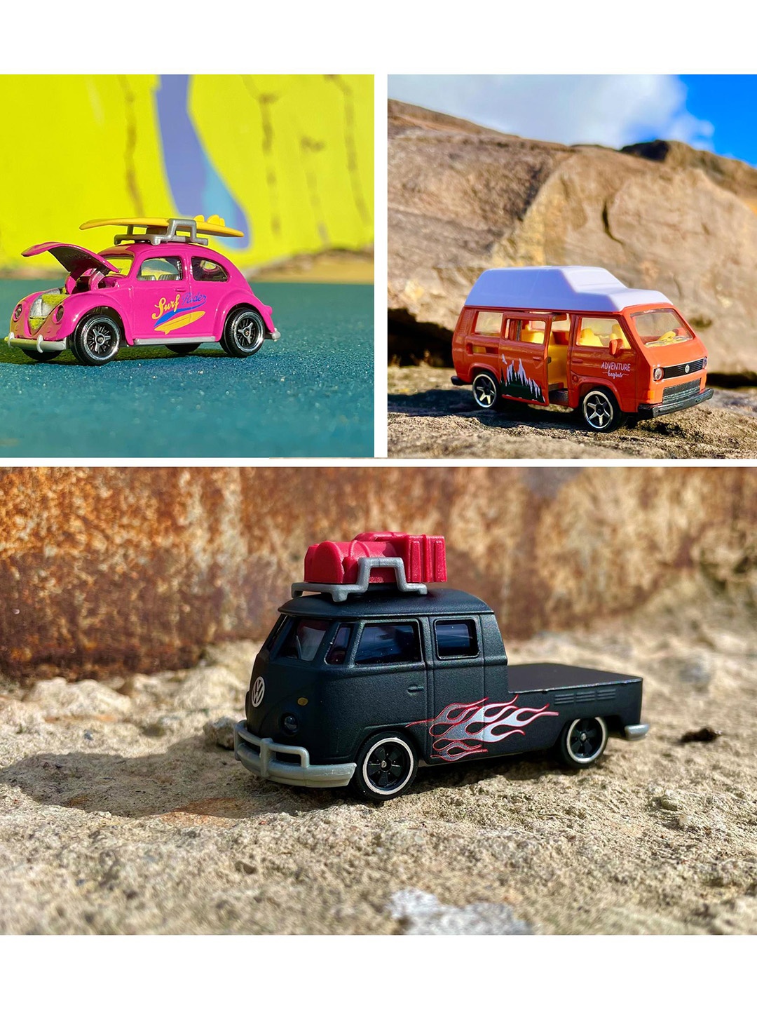

Majorette VW The Originals Premium Cars With Official License - 1 Piece (Random Selection), Pink