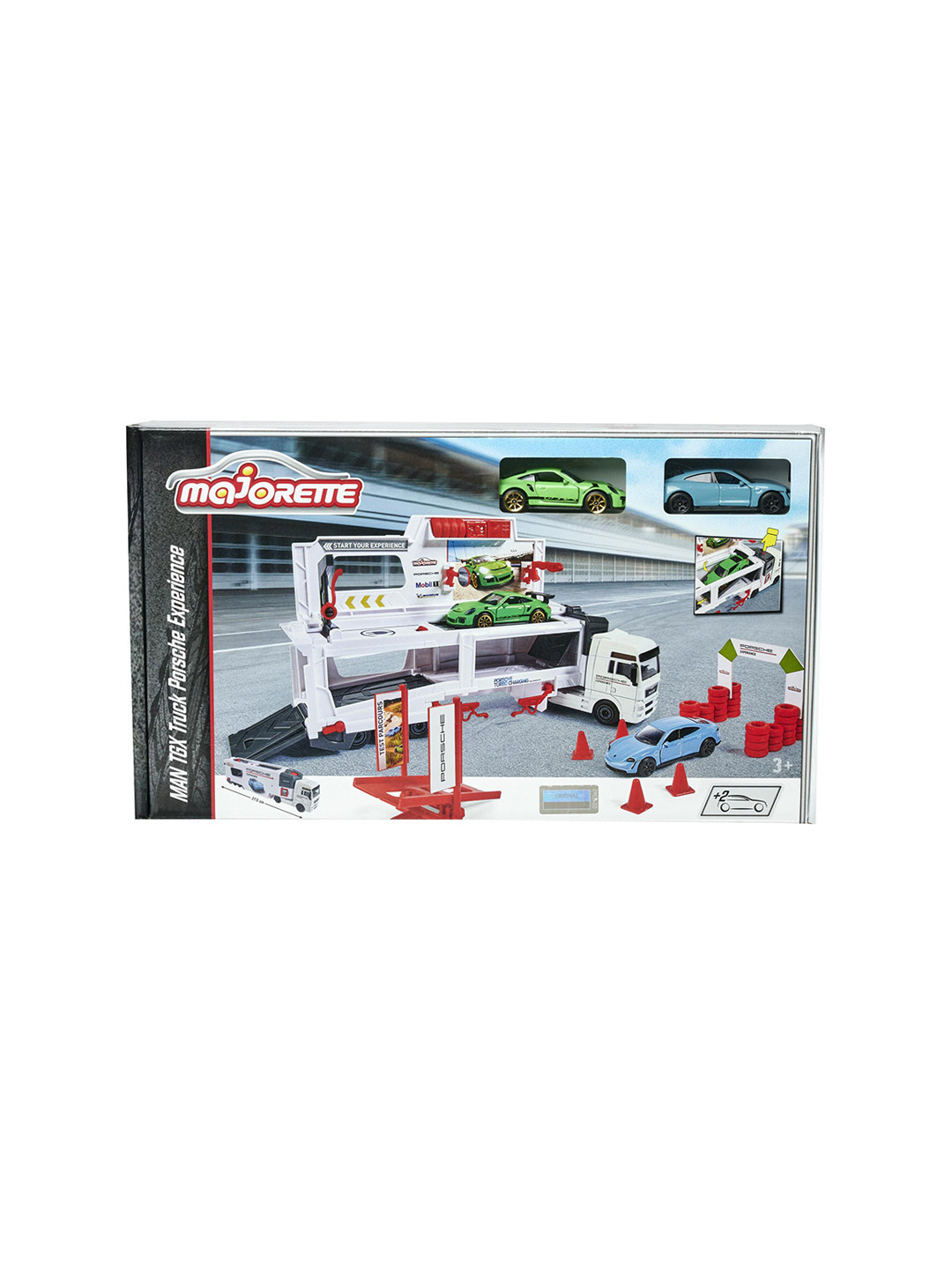 

Majorette Kids Truck With Two Cars Toy Vehicles, White