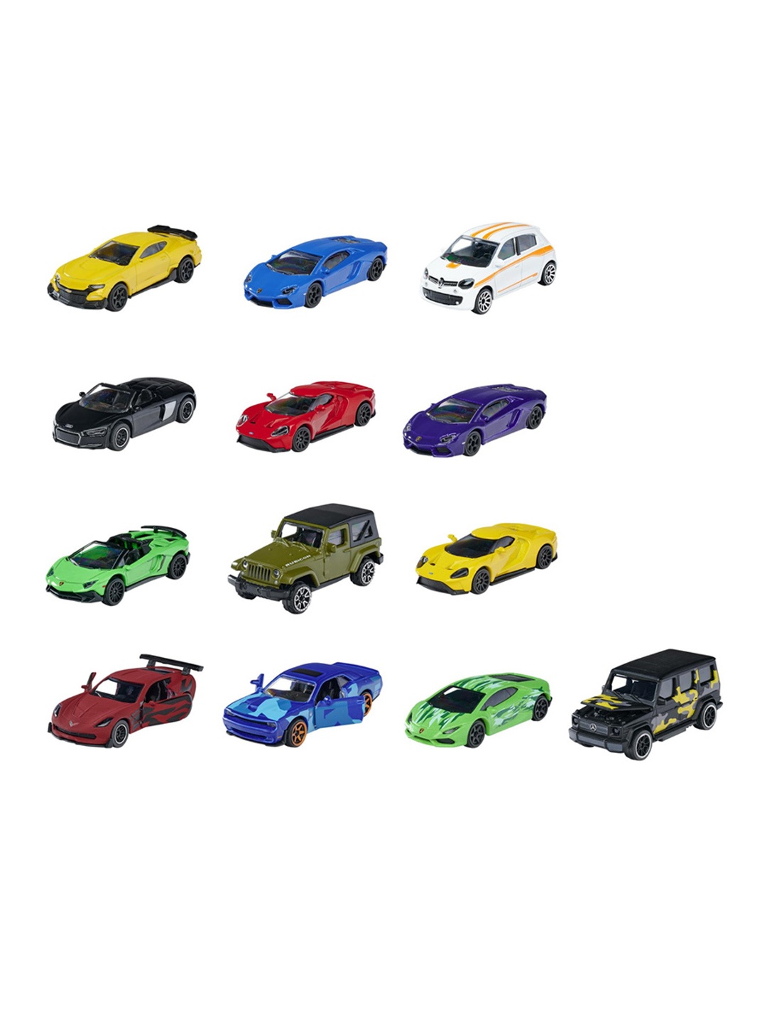 

Majorette Kids Set Of 13 Metal Car Toy Vehicles, Red