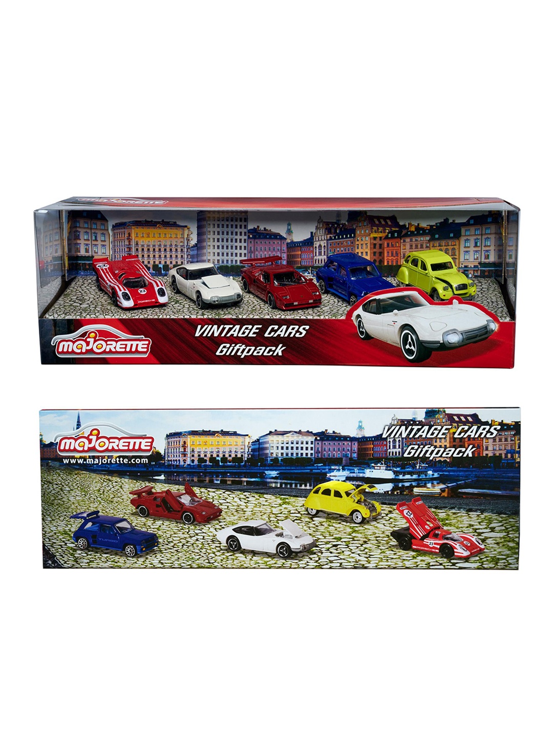 

Majorette Kids Vintage 5 Pieces Toy Cars, White