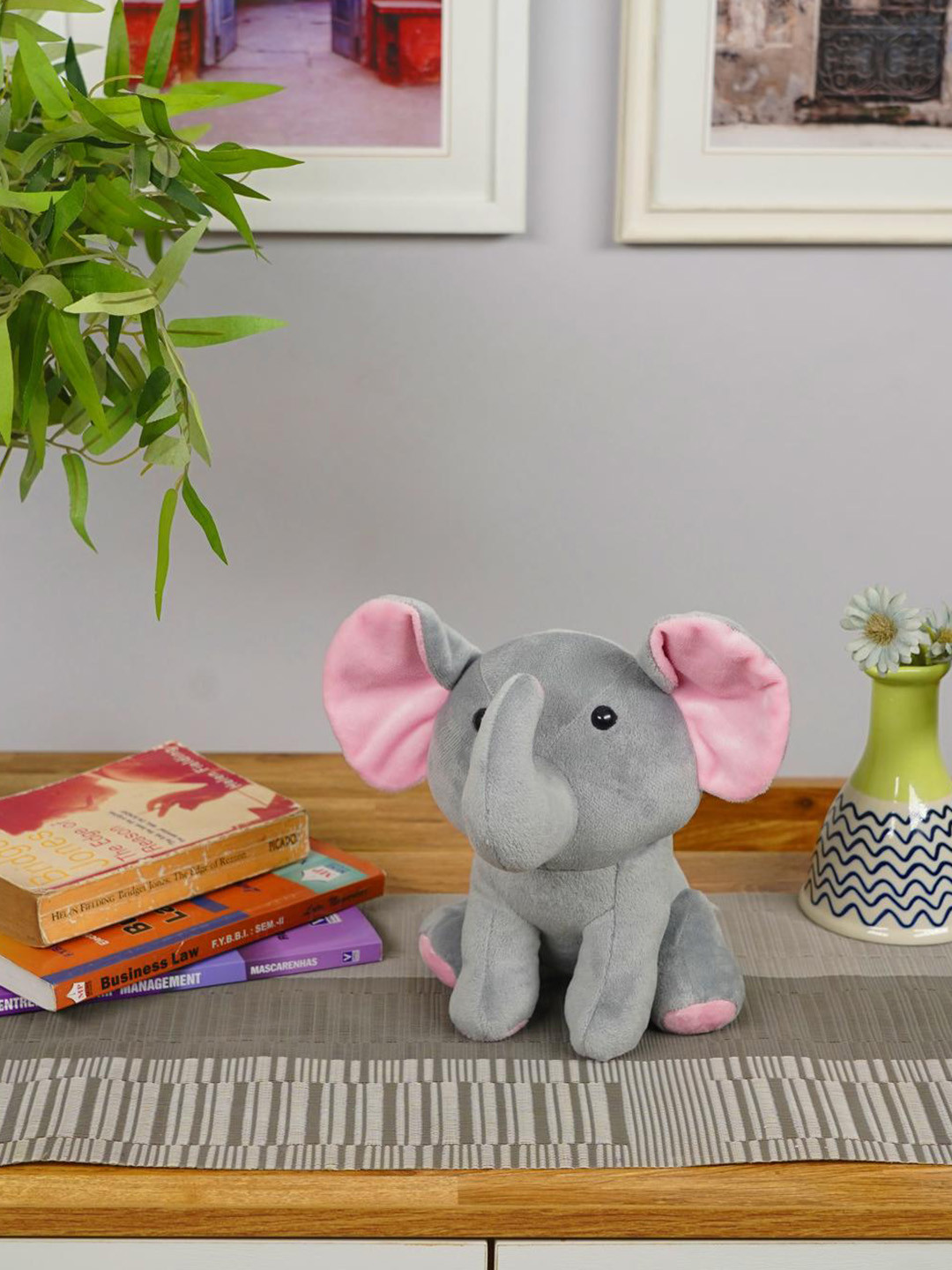 

FURRENDZ Kids Elephant Plush Soft Toy, Grey