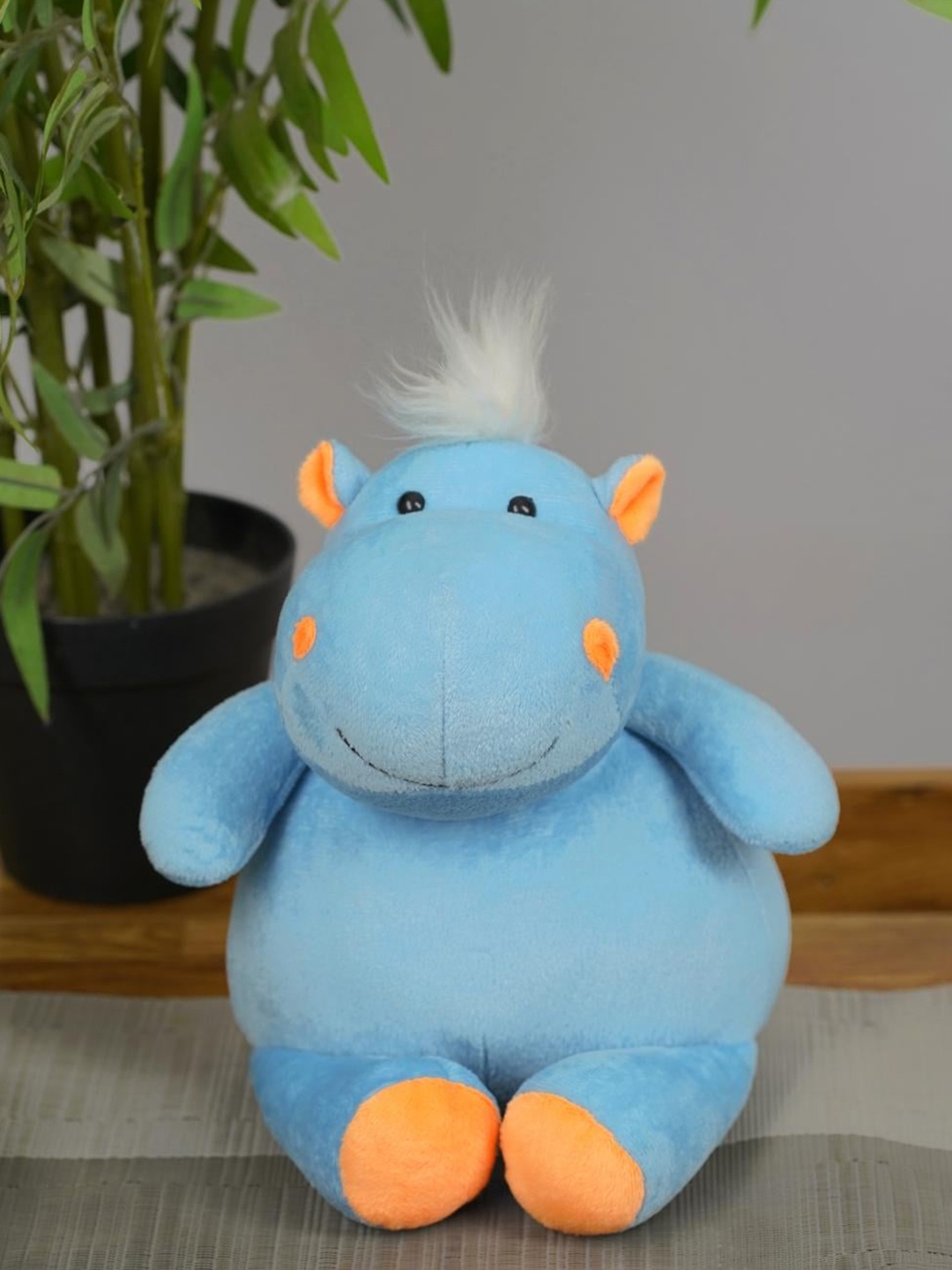 

FURRENDZ Kids Happy Hippo Soft Toy, Blue