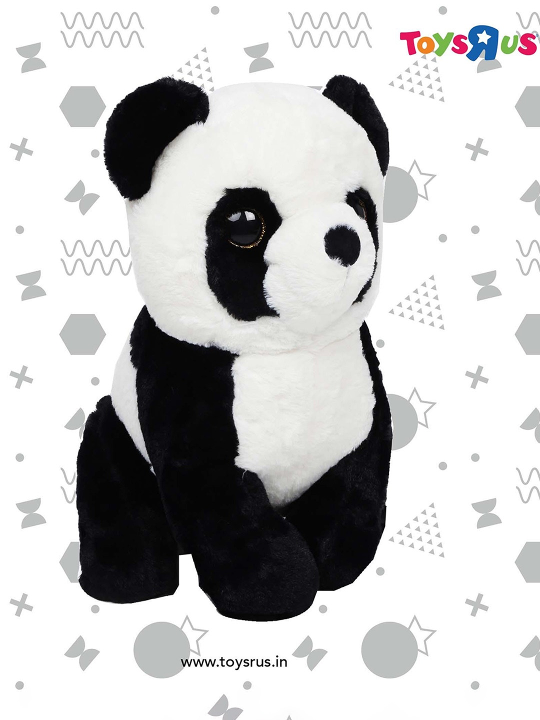 

Mirada Kids Panda With Glitter Eye Soft Toy, Black