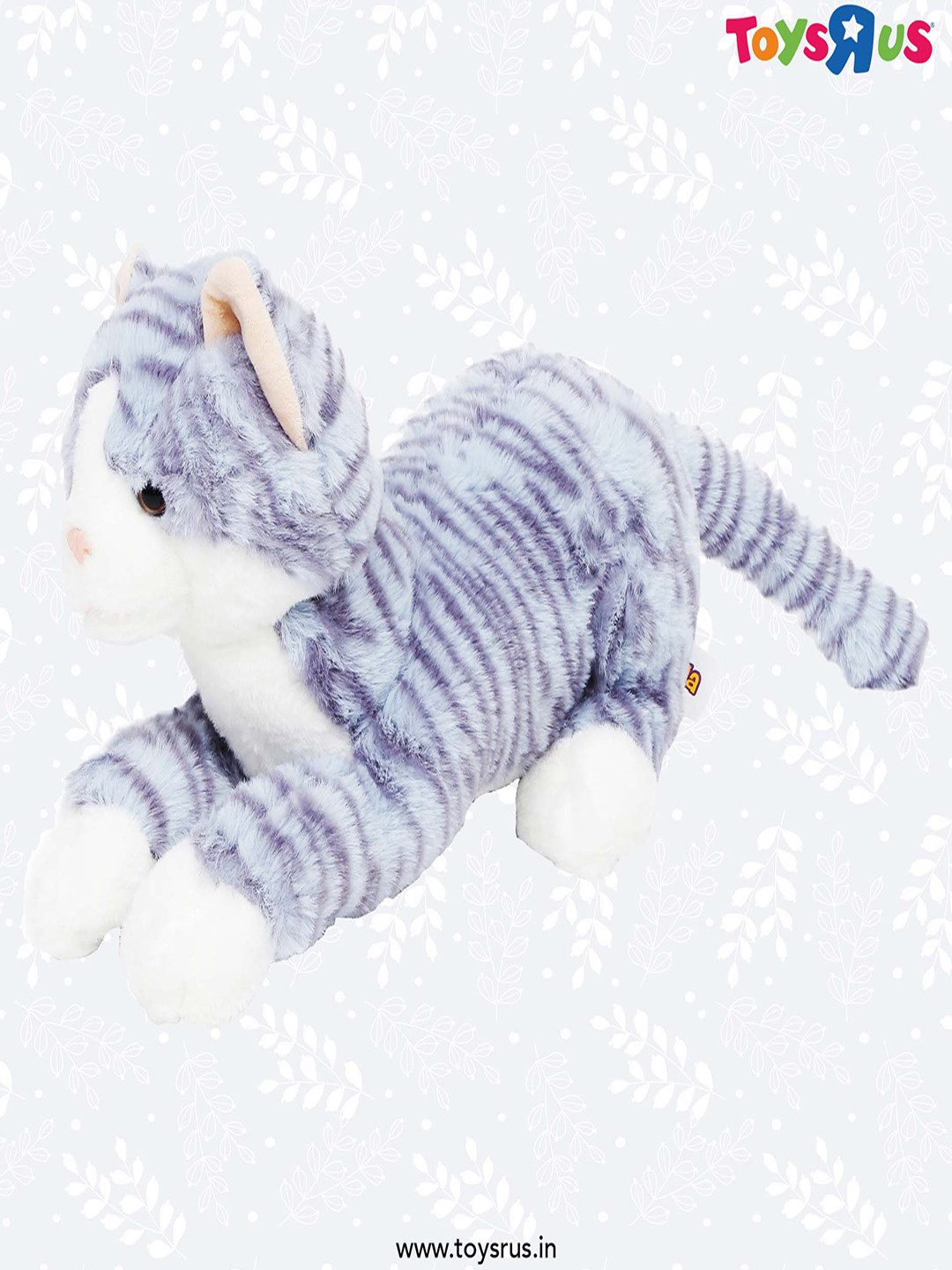 

Mirada Kids Patterned Cat Soft Toy, Grey