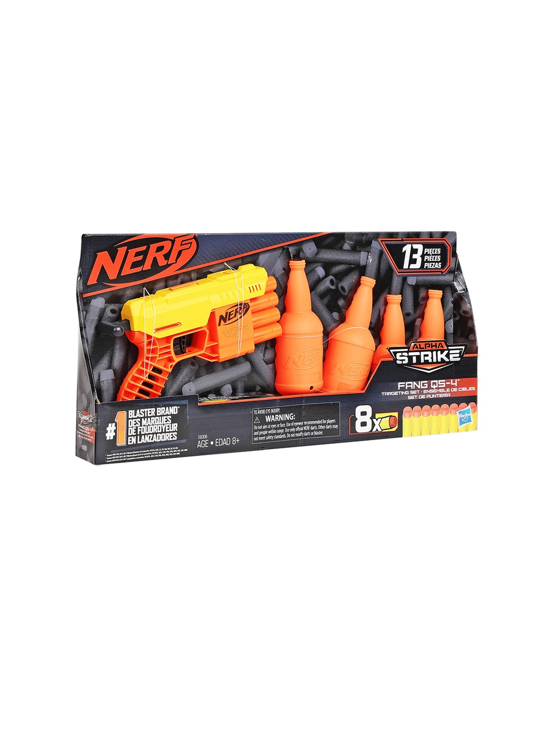

NERF Boys Nerf Alpha Strike Fang QS-4 With Targeting Set, Yellow